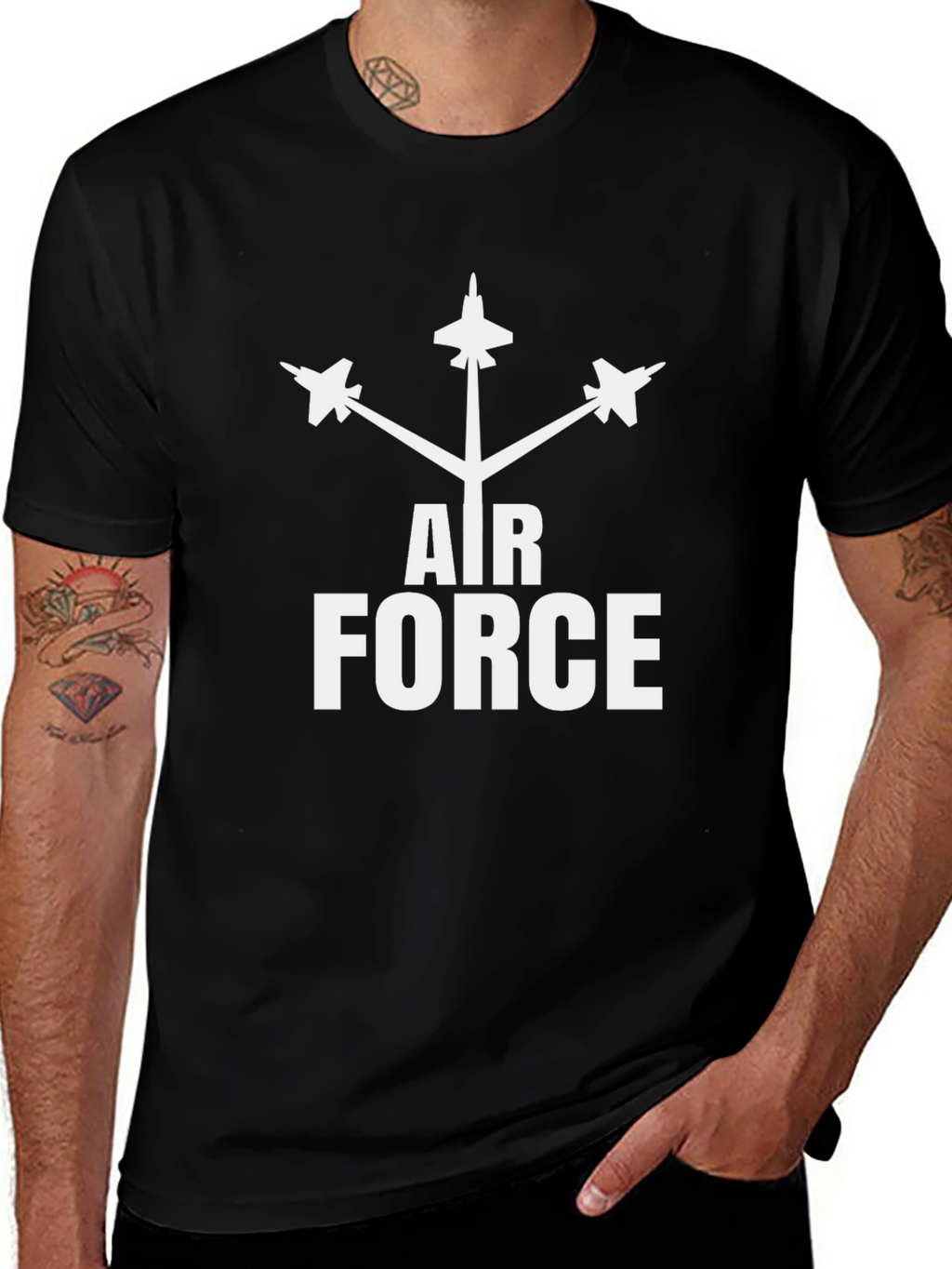 Air Force Black Graphic T-Shirt