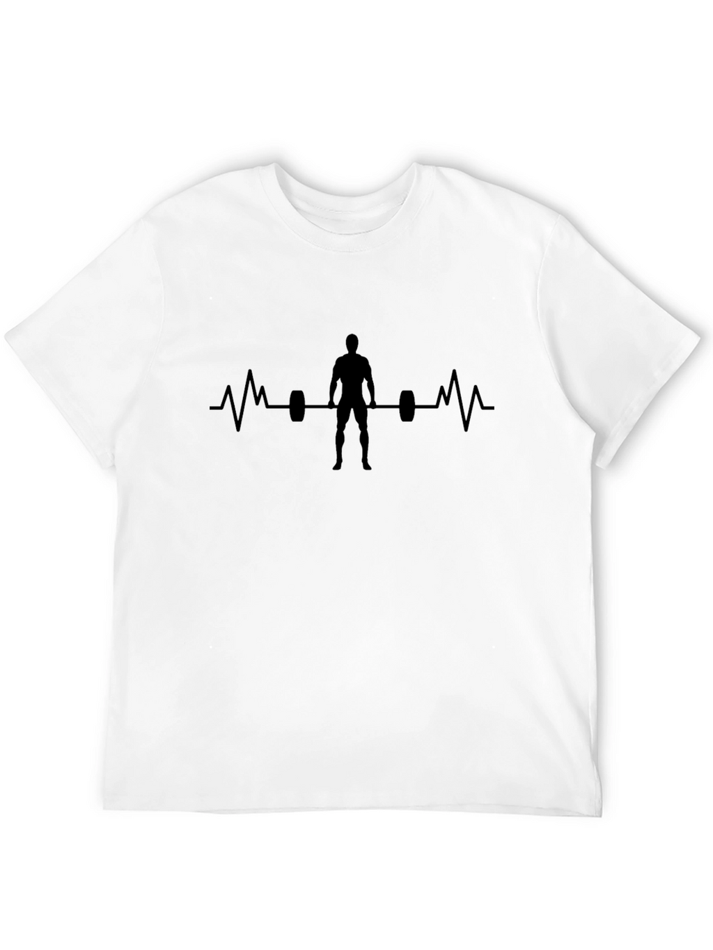 Weightlifting Heartbeat T-Shirt - Gym Workout Tee