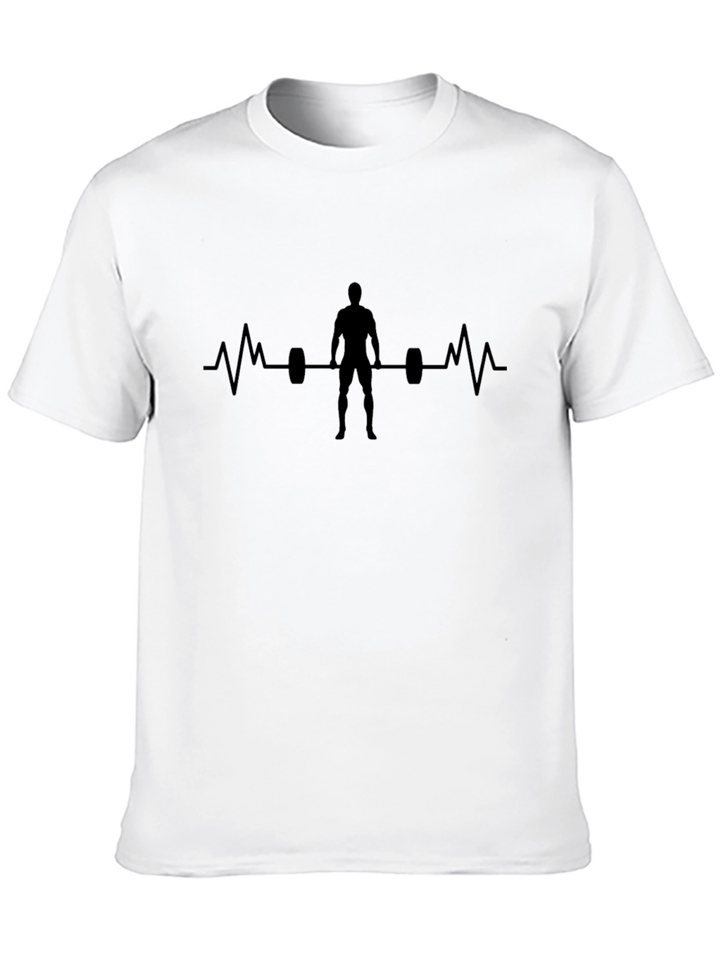 Weightlifting Heartbeat T-Shirt - Gym Workout Tee