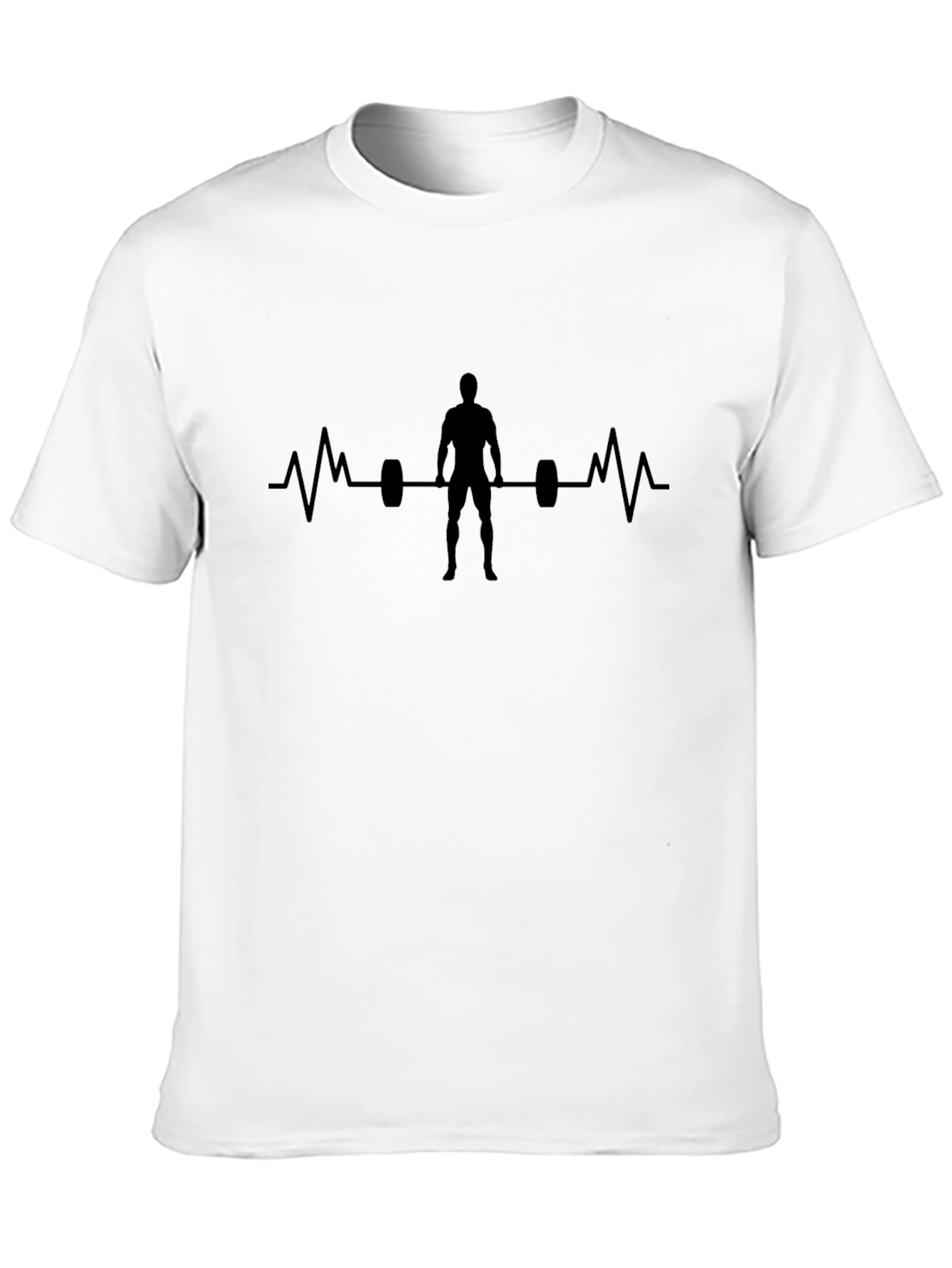 Weightlifting Heartbeat T-Shirt - Gym Workout Tee