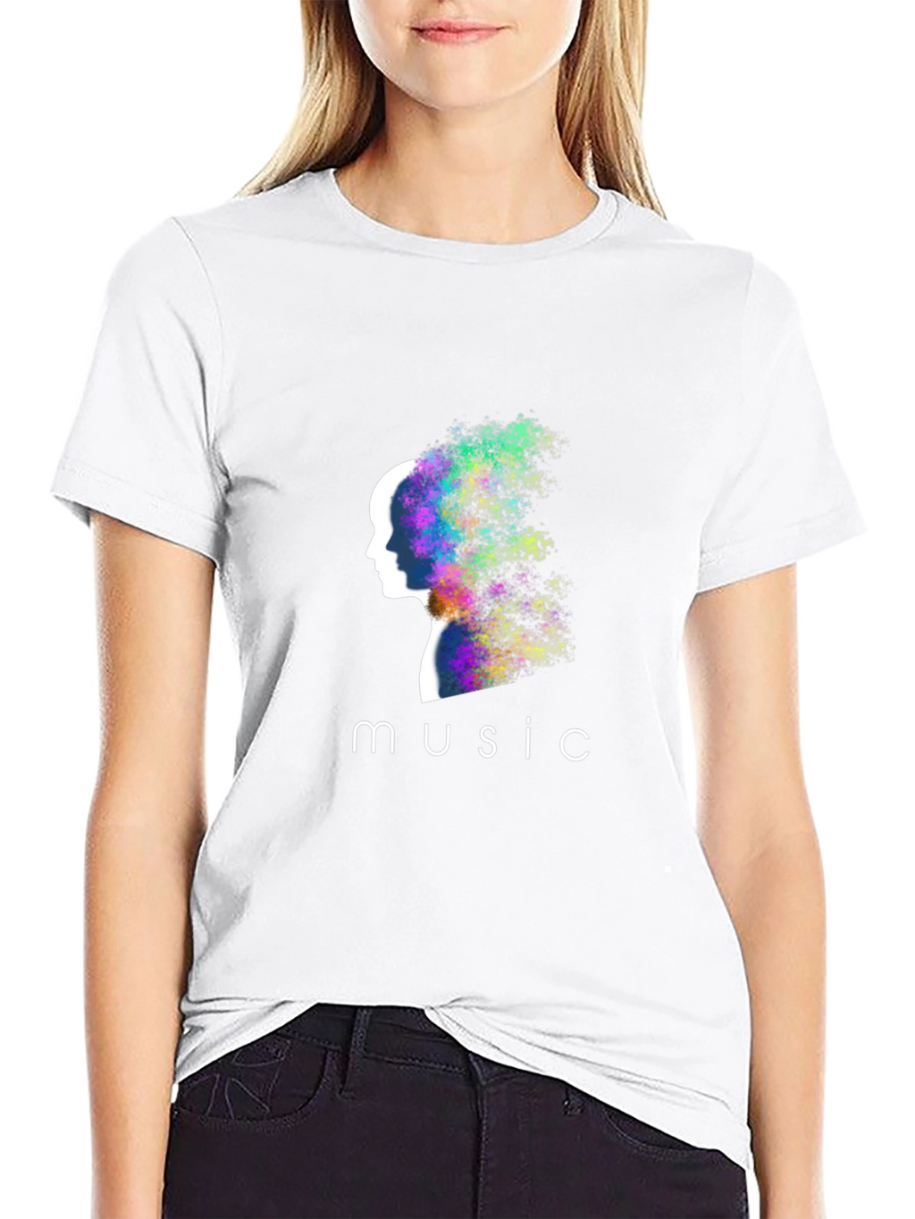 Music Mind Black T-Shirt - Artistic Design