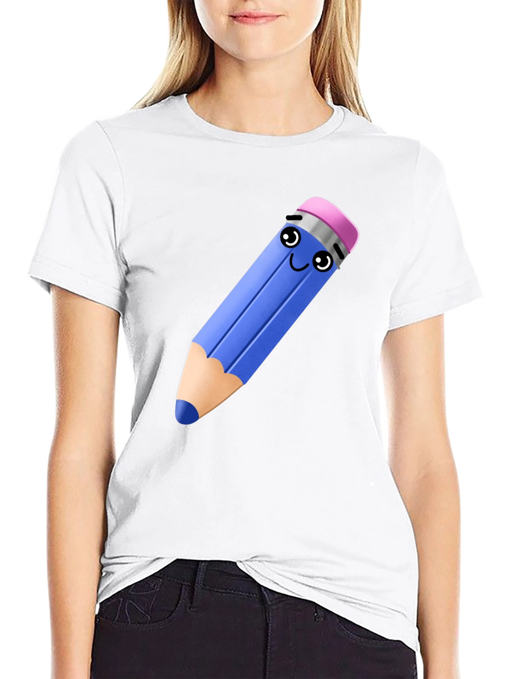 Cute Pencil Graphic T-Shirt