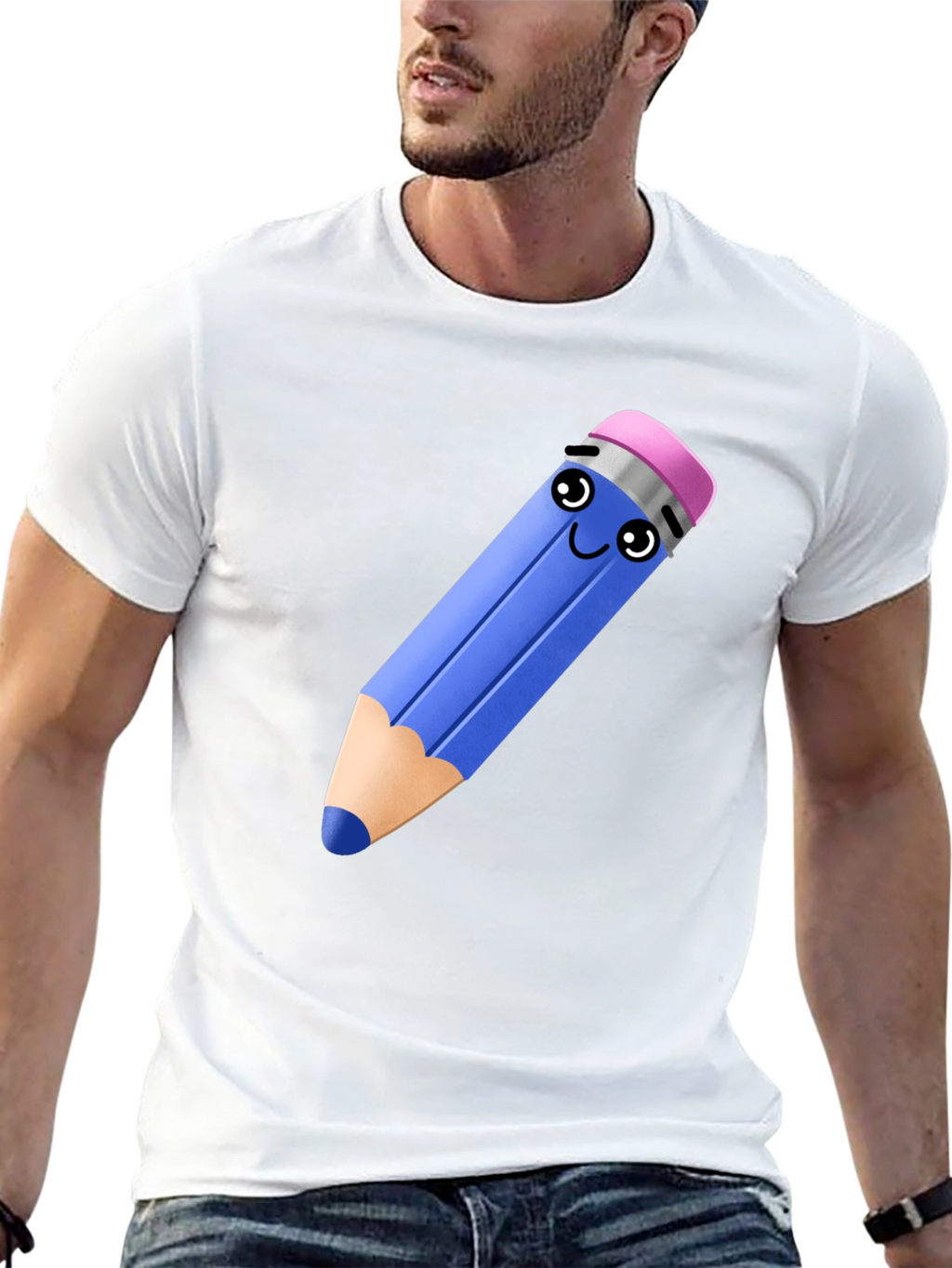 Cute Pencil Graphic T-Shirt