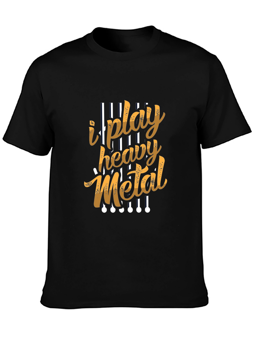 I Play Heavy Metal Graphic Tee - Black