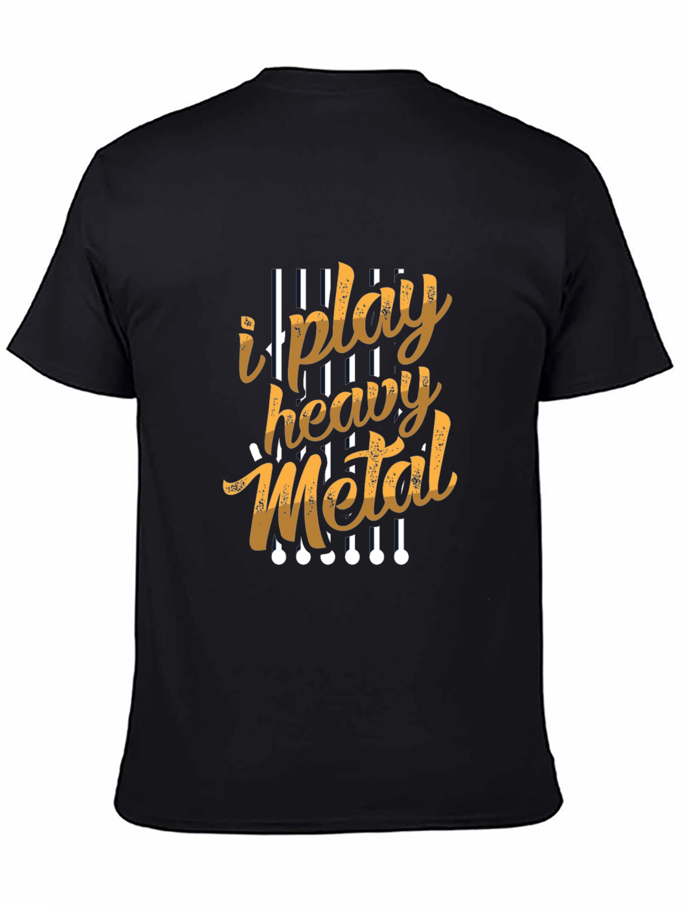 I Play Heavy Metal Graphic Tee - Black