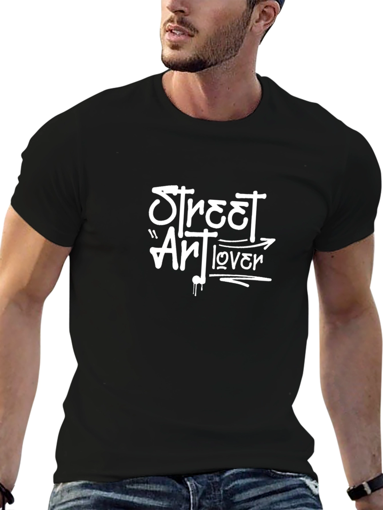 Street Art Lover Black T-Shirt