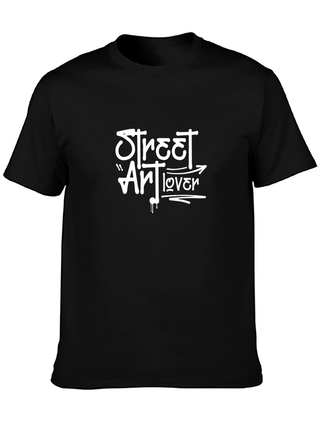 Street Art Lover Black T-Shirt