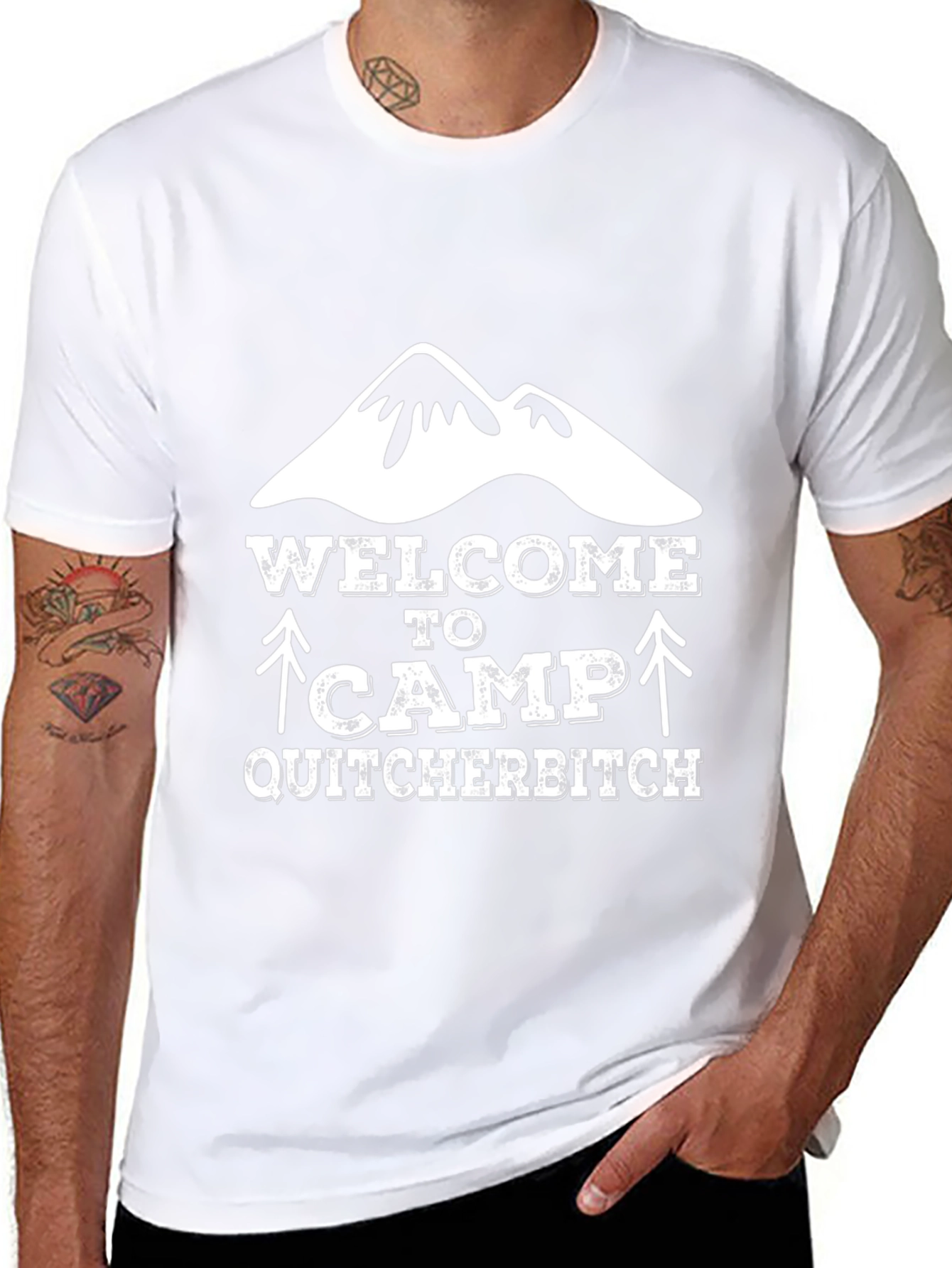 Welcome to Camp Quitcherbitch Graphic Tee