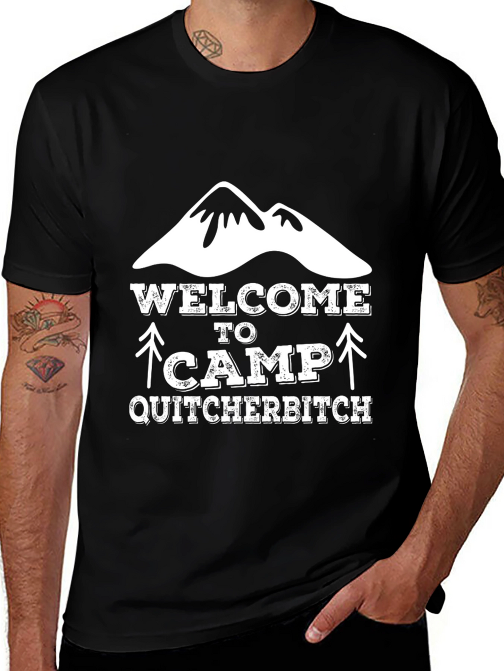 Welcome to Camp Quitcherbitch Graphic Tee