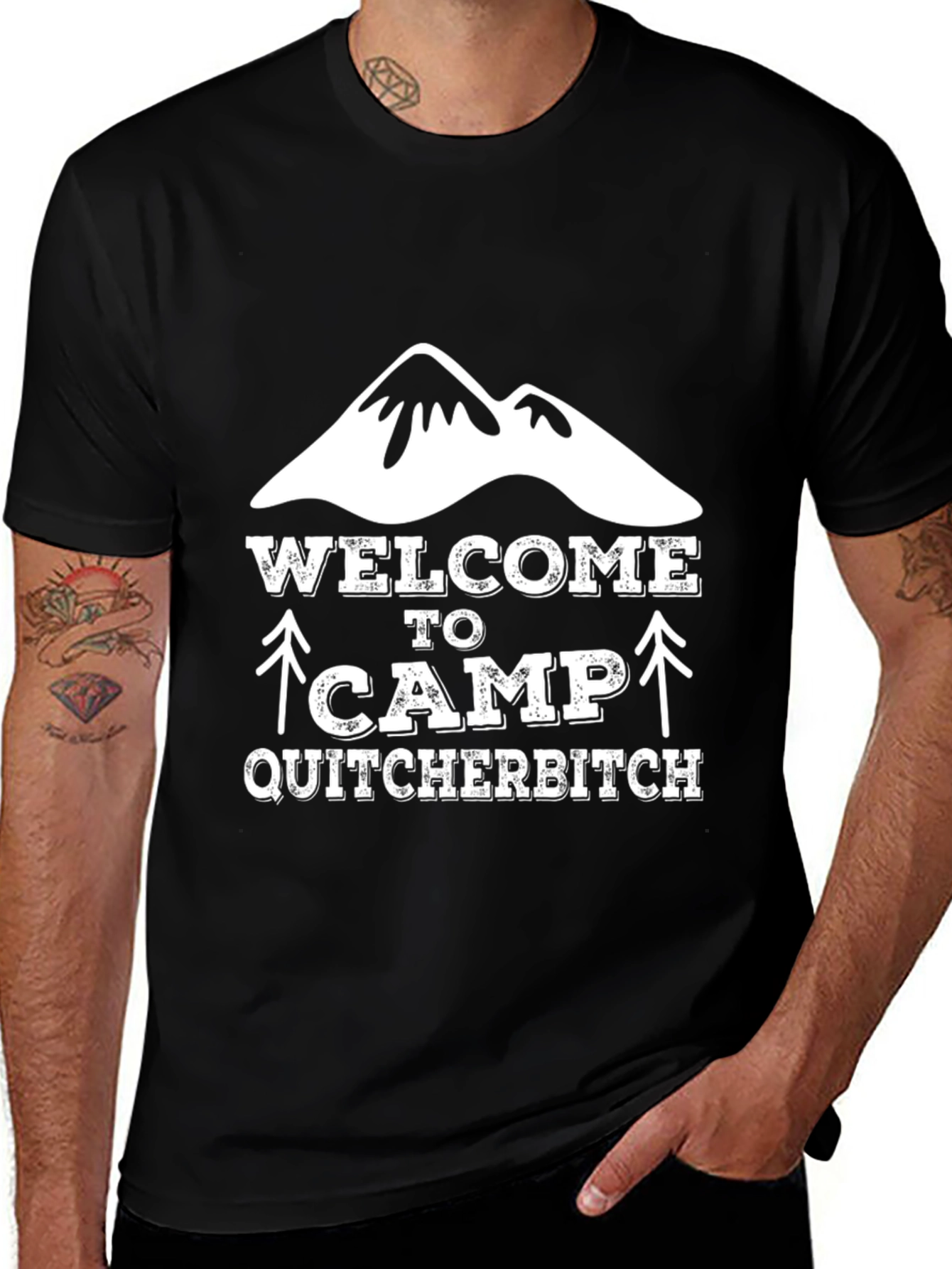 Welcome to Camp Quitcherbitch Graphic Tee
