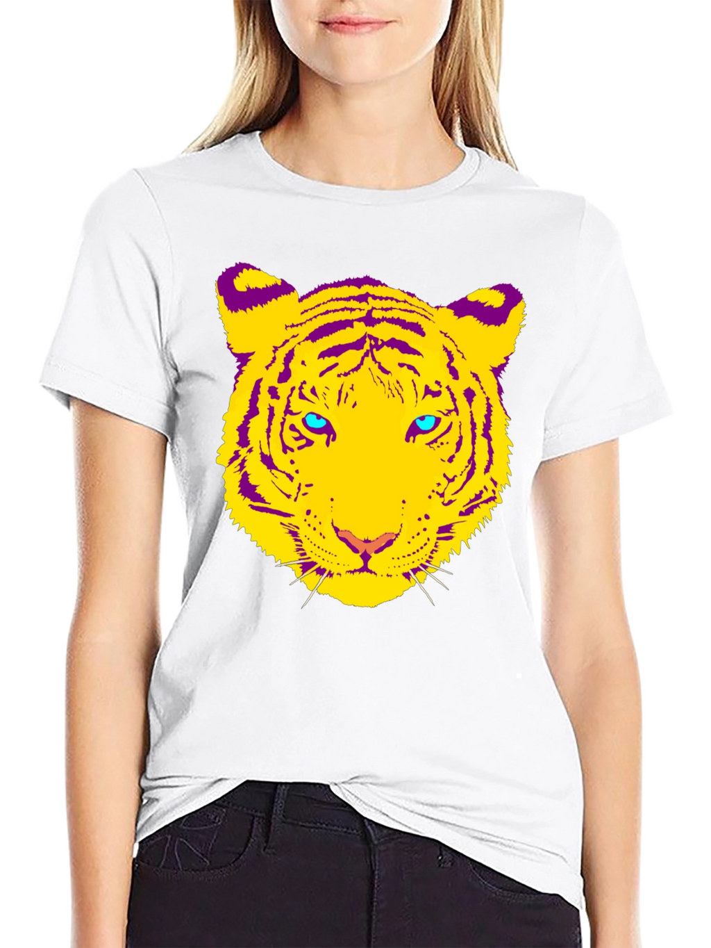 Tiger Graphic Black Tee