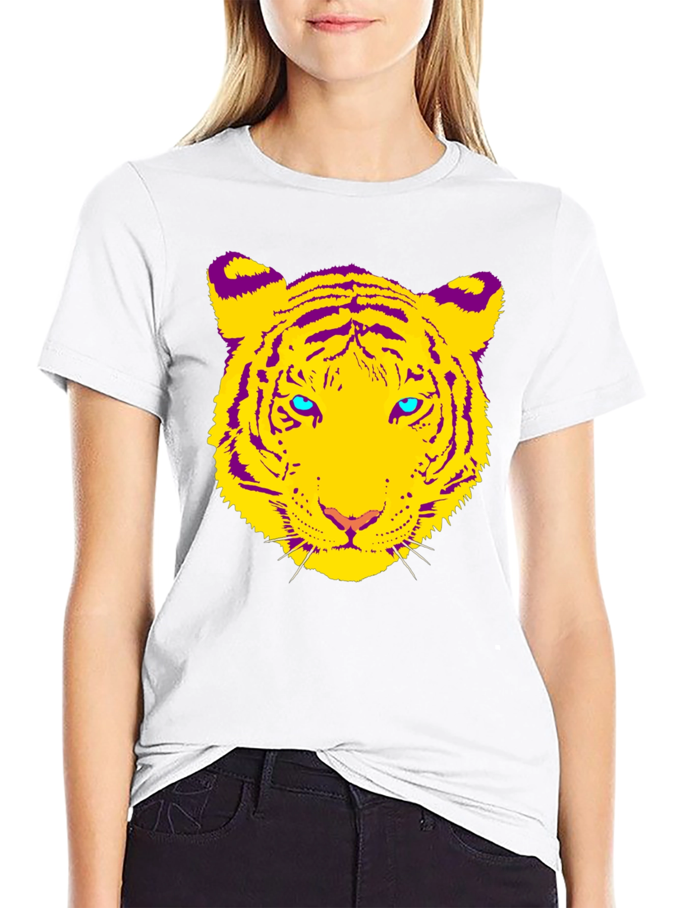 Tiger Graphic Black Tee