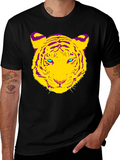 Tiger Graphic Black Tee