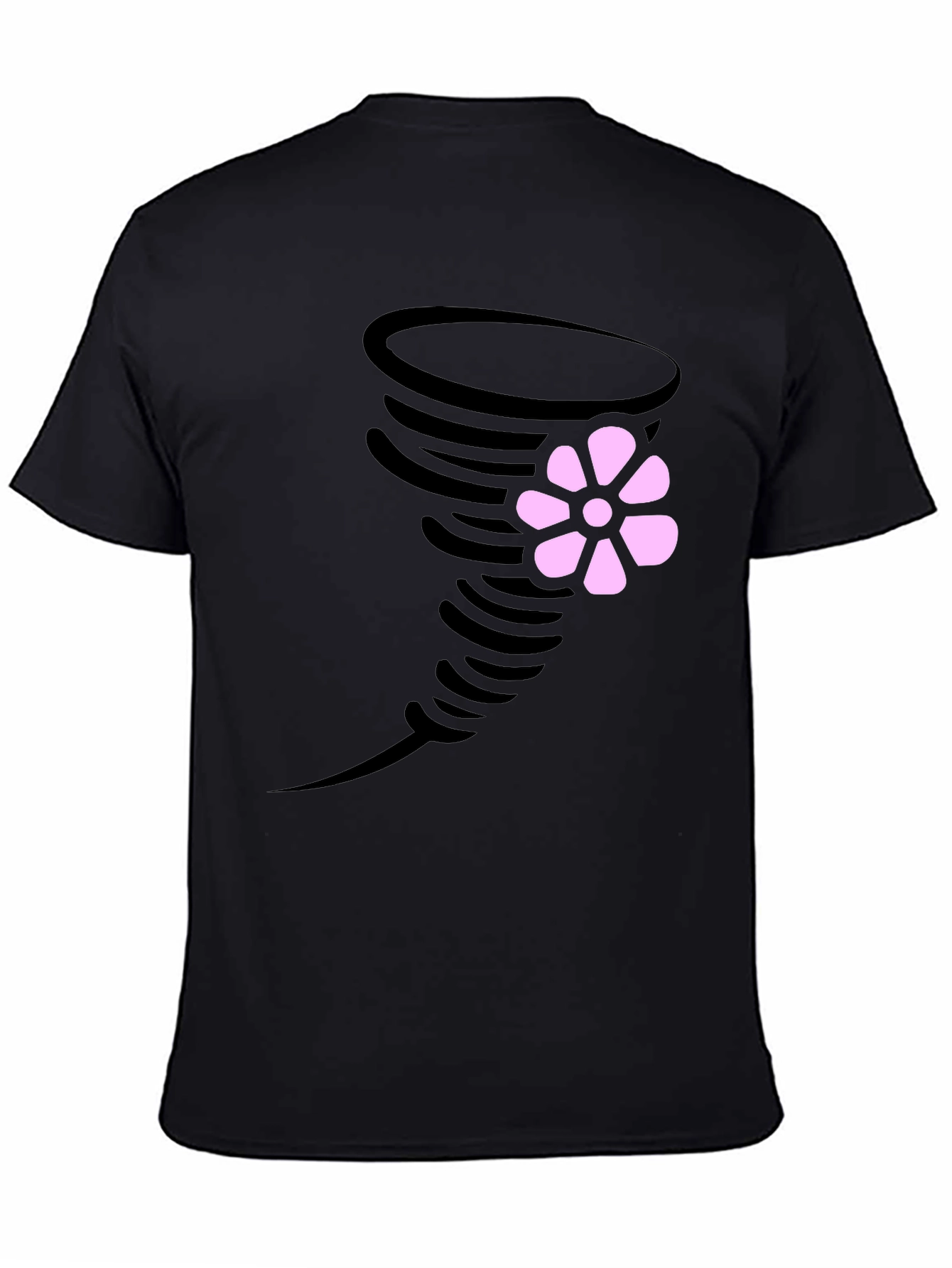 Tornado Flower Graphic T-Shirt - Casual Wear