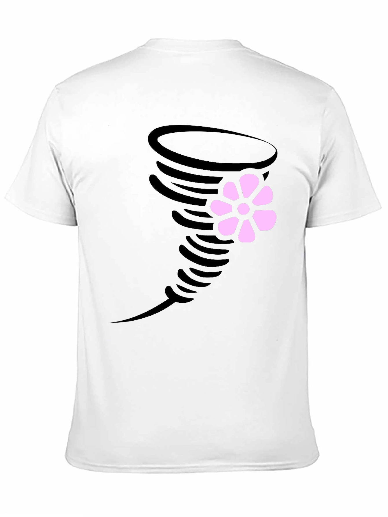 Tornado Flower Graphic T-Shirt - Casual Wear