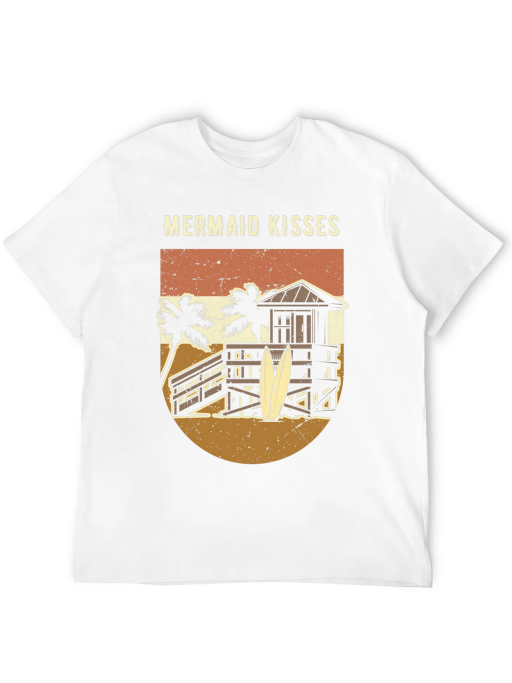 Mermaid Kisses Graphic Tee - Beach Vibes T-Shirt