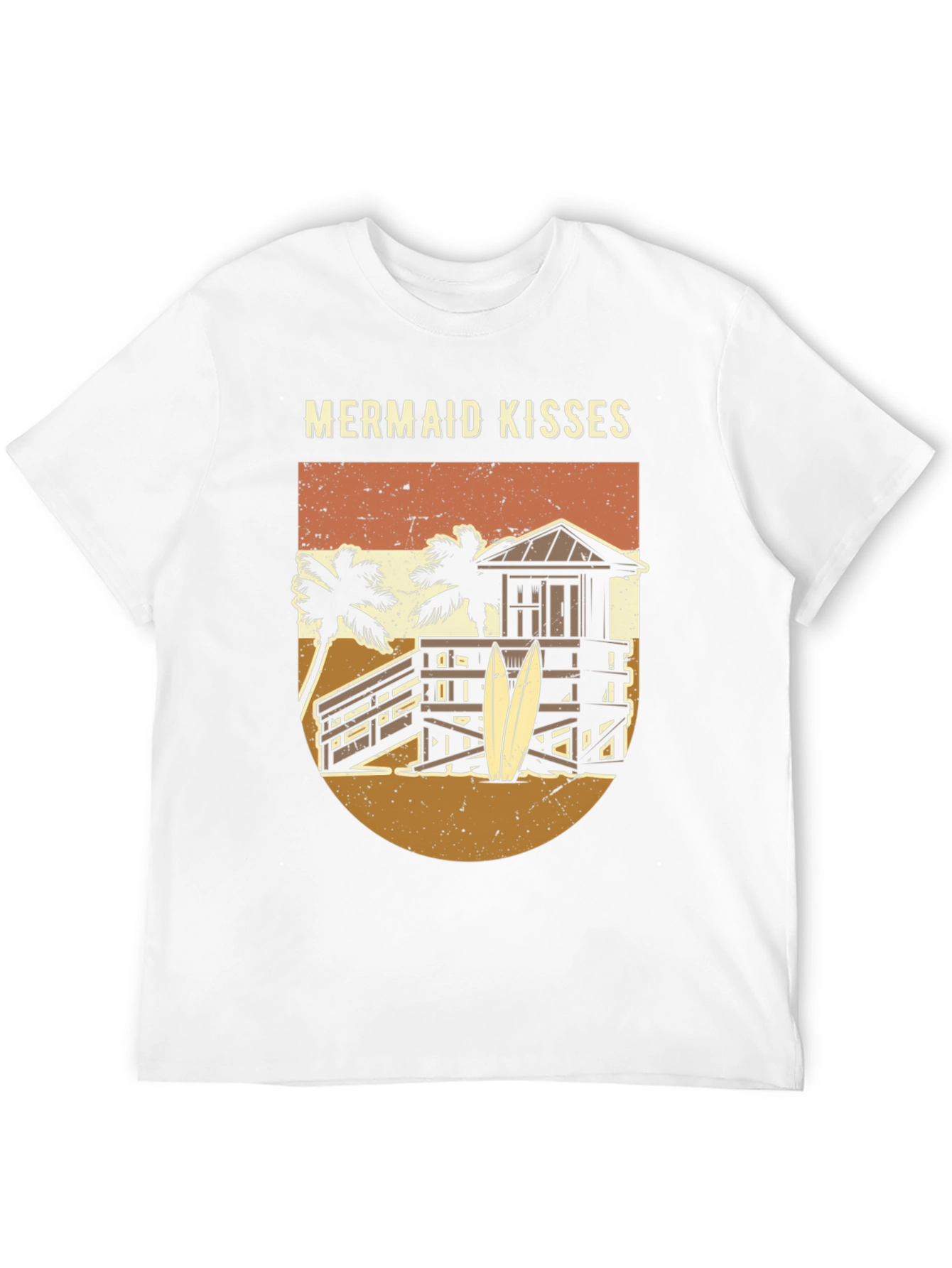 Mermaid Kisses Graphic Tee - Beach Vibes T-Shirt