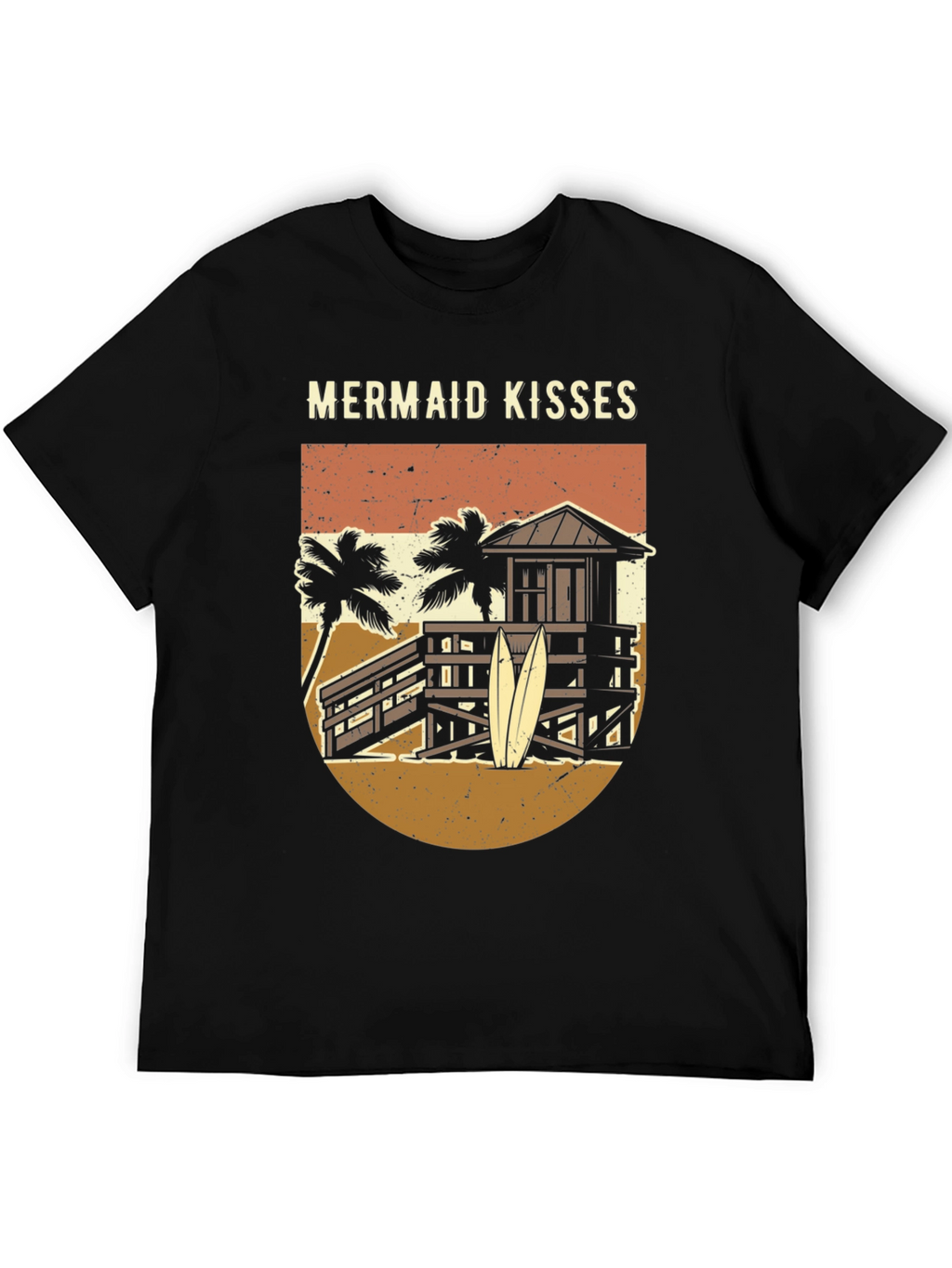 Mermaid Kisses Graphic Tee - Beach Vibes T-Shirt