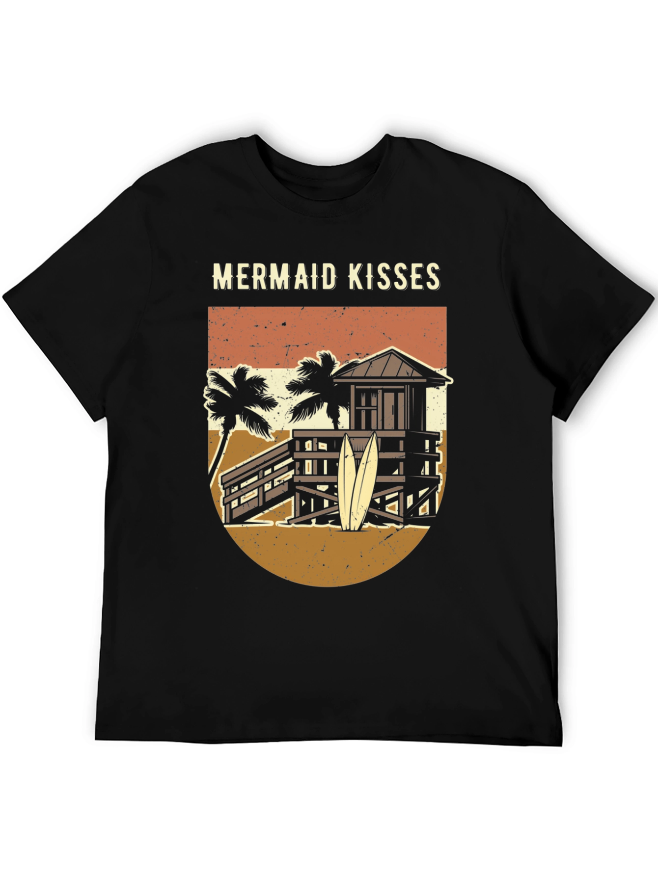 Mermaid Kisses Graphic Tee - Beach Vibes T-Shirt