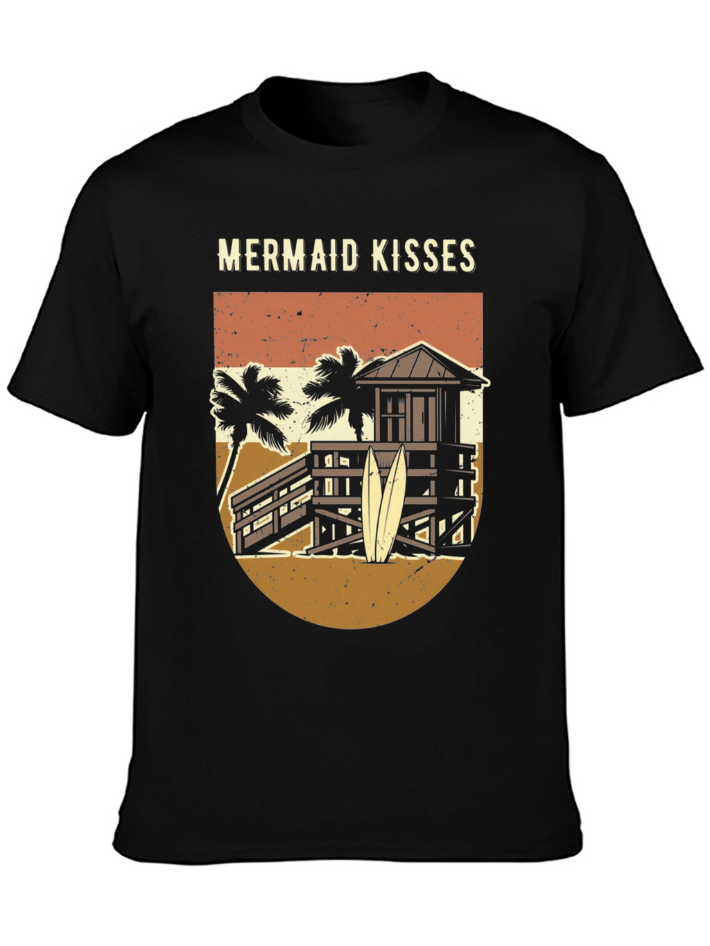 Mermaid Kisses Graphic Tee - Beach Vibes T-Shirt