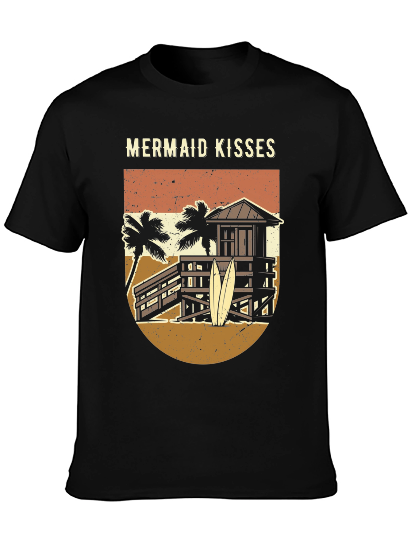 Mermaid Kisses Graphic Tee - Beach Vibes T-Shirt