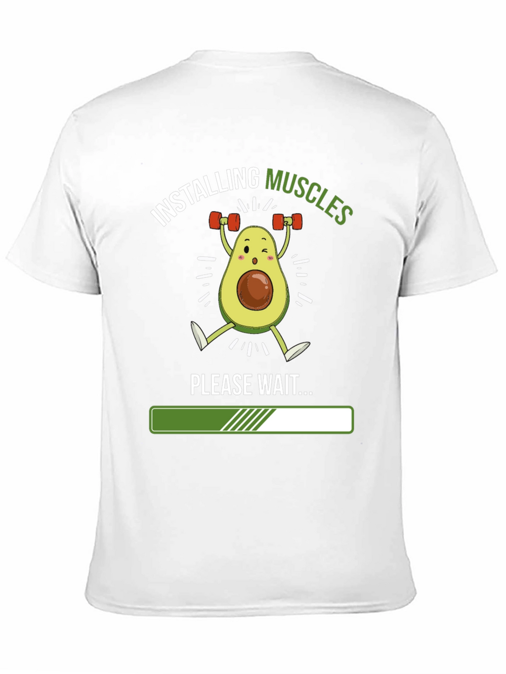 Installing Muscles Funny Avocado Gym T-Shirt