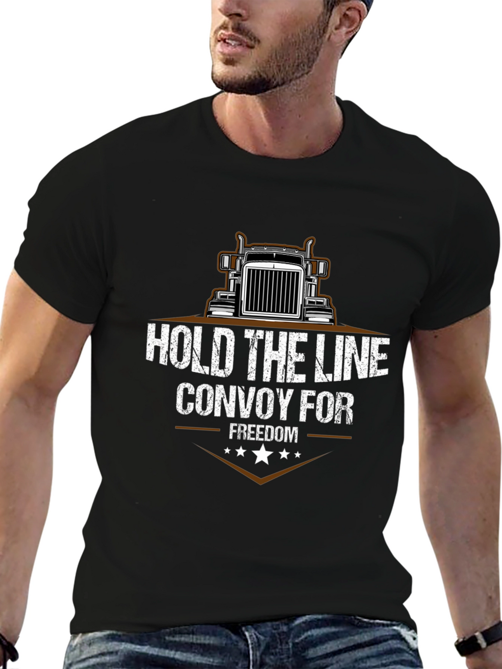 Hold The Line Trucker T-Shirt