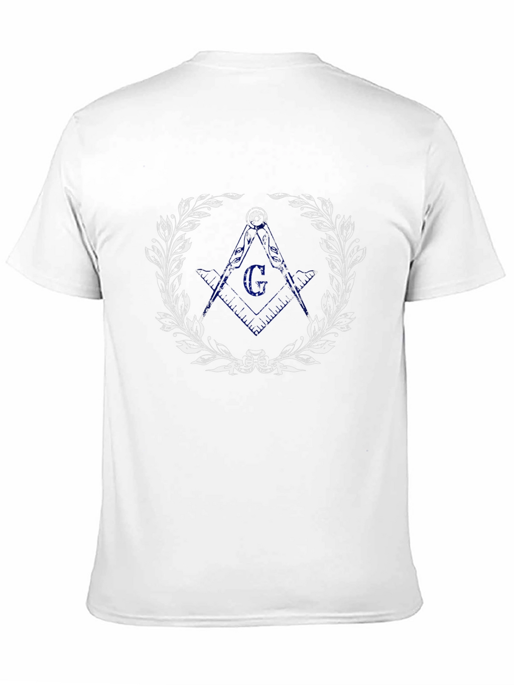 Masonic T-Shirt - Square & Compasses Wreath Graphic Tee