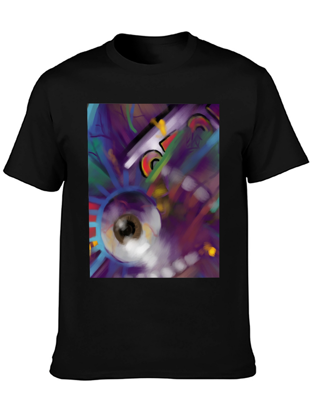 Abstract Eye T-Shirt - Black