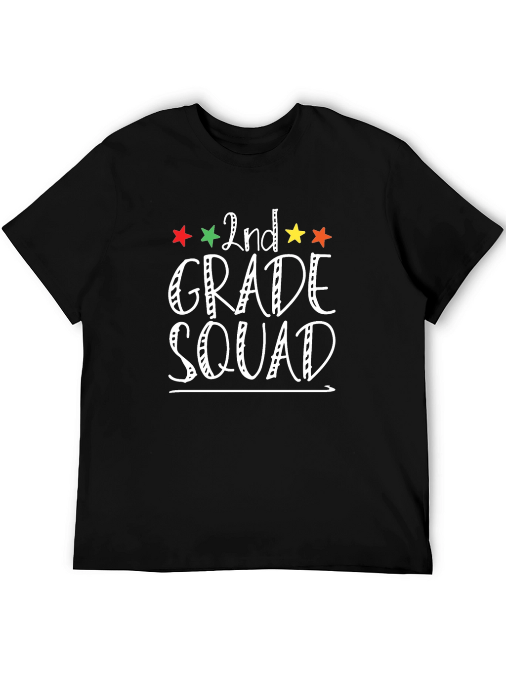 2nd Grade Squad Black T-Shirt