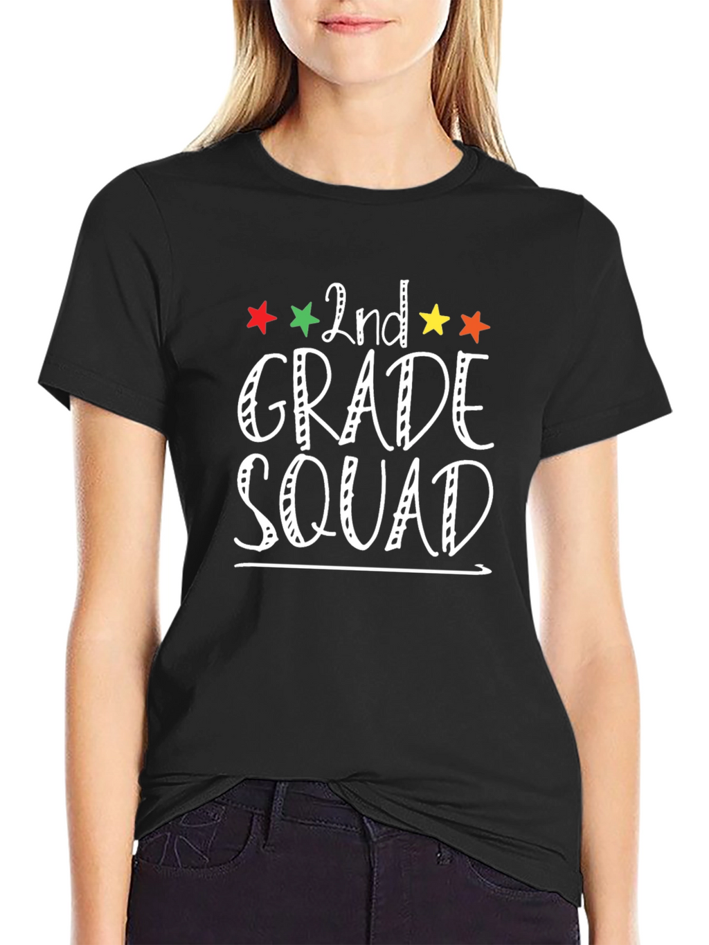 2nd Grade Squad Black T-Shirt