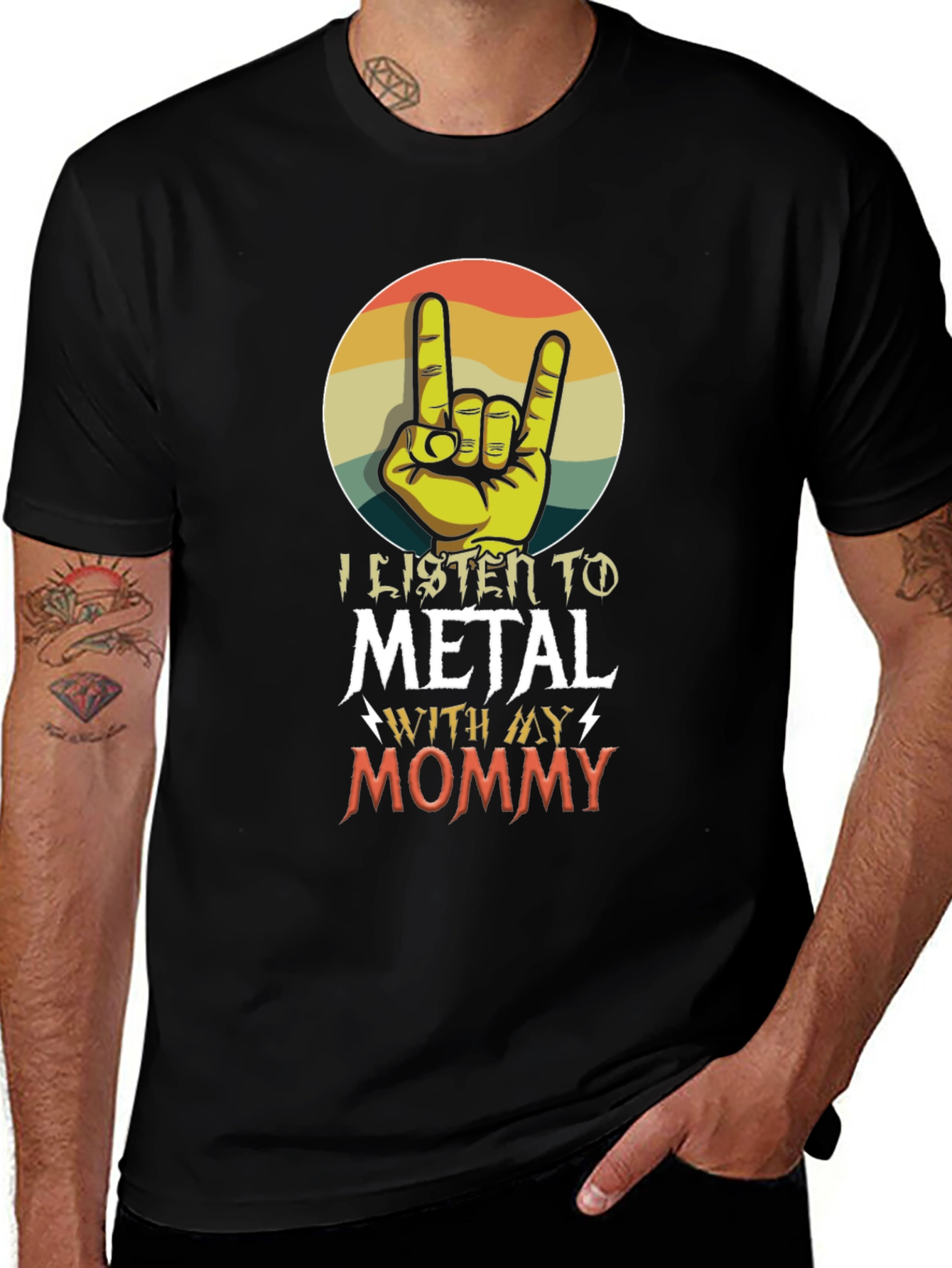 I Listen to Metal With My Mommy T-Shirt