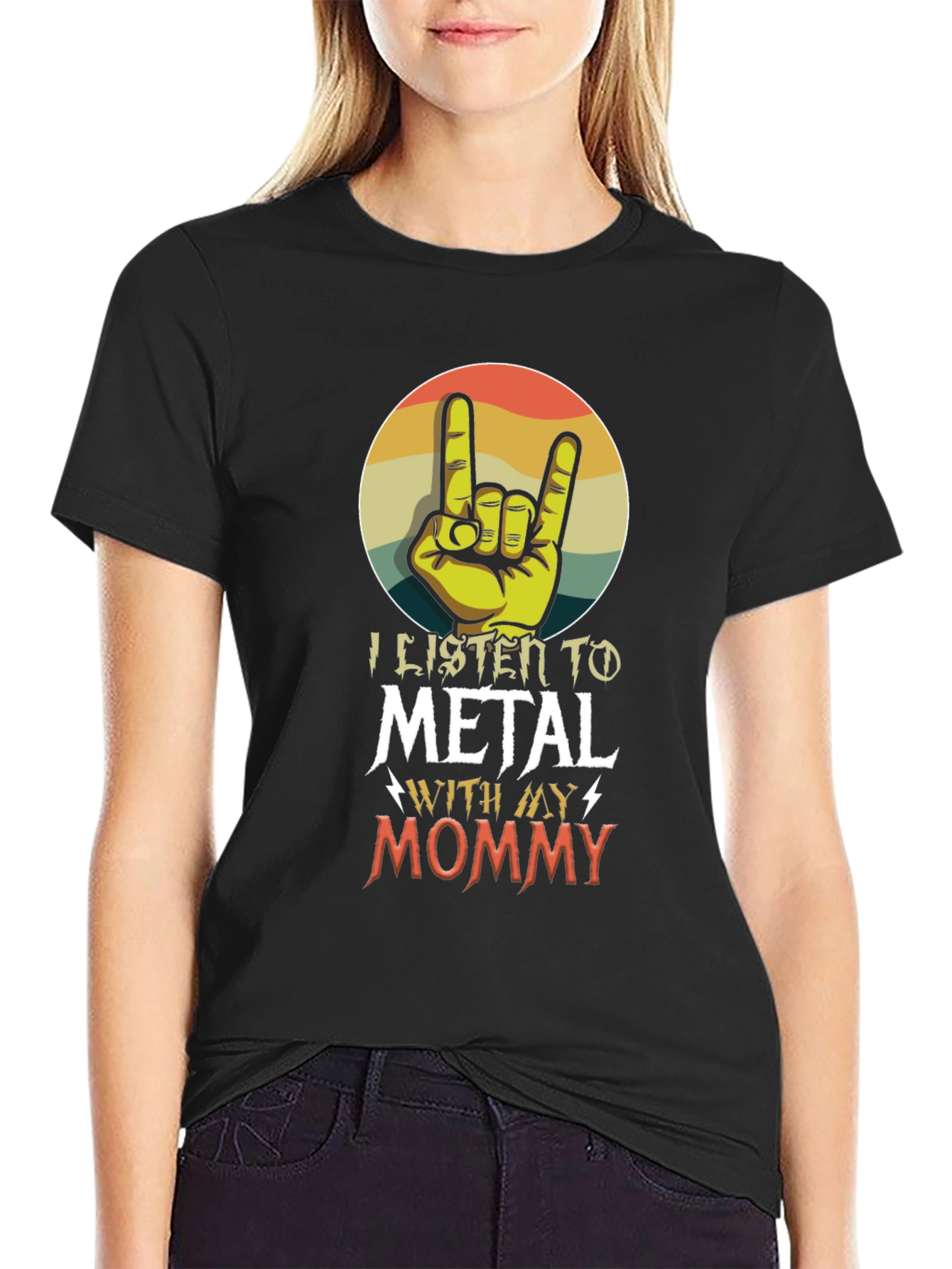 I Listen to Metal With My Mommy T-Shirt