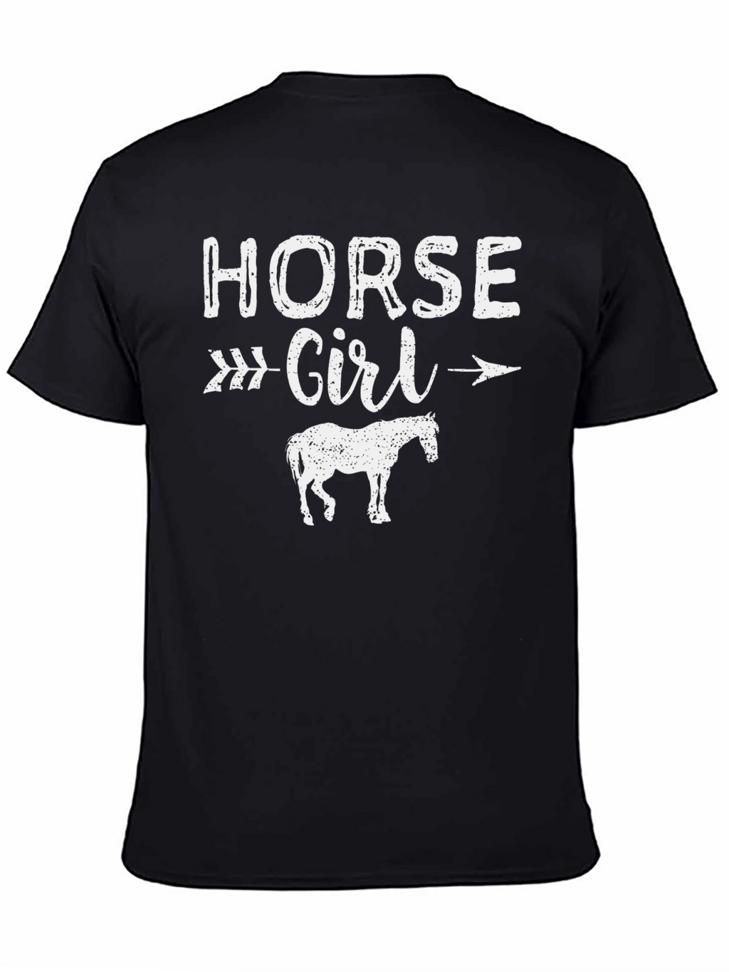 Horse Girl Graphic Tee - Unisex Black T-Shirt