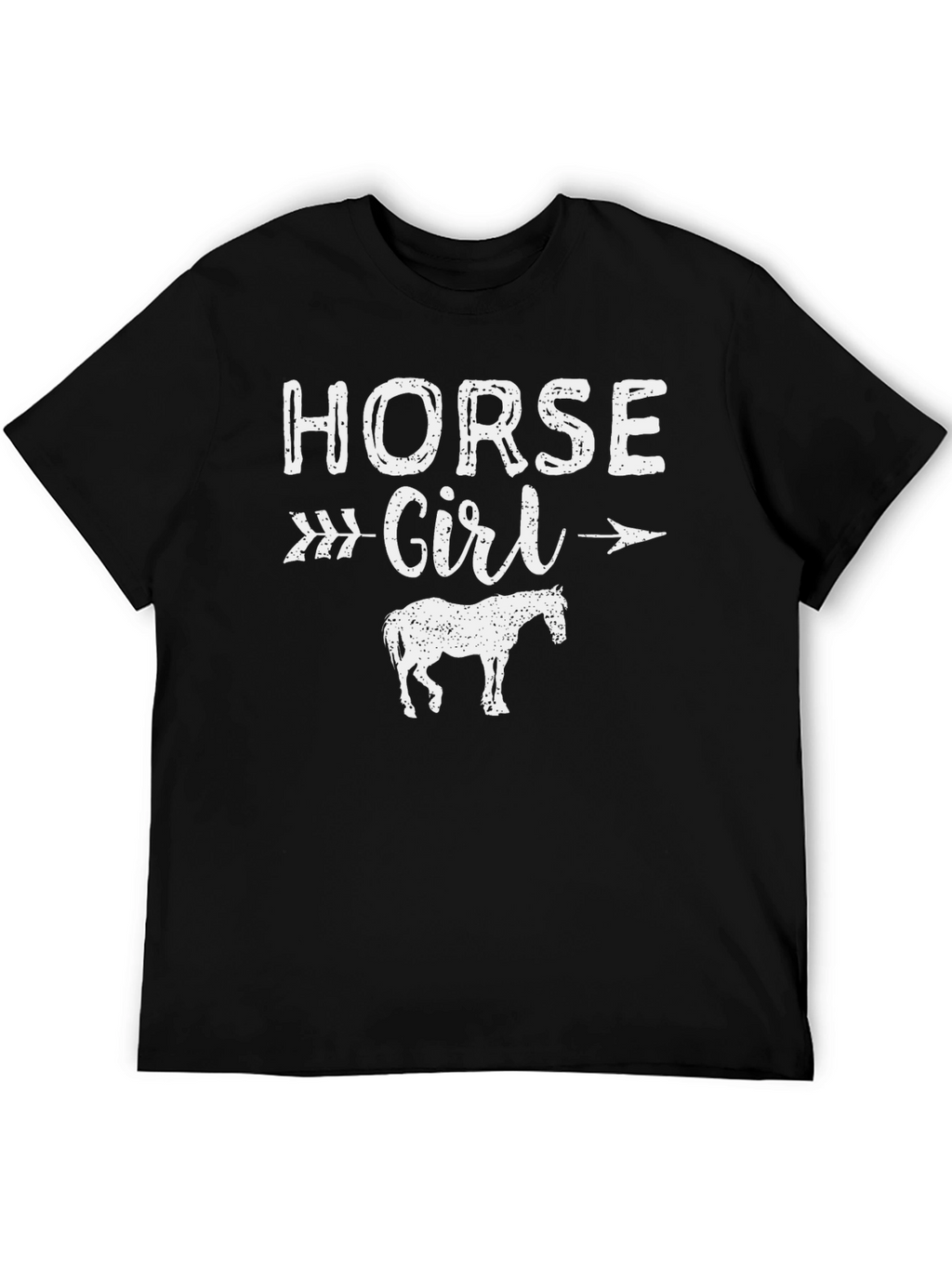 Horse Girl Graphic Tee - Unisex Black T-Shirt