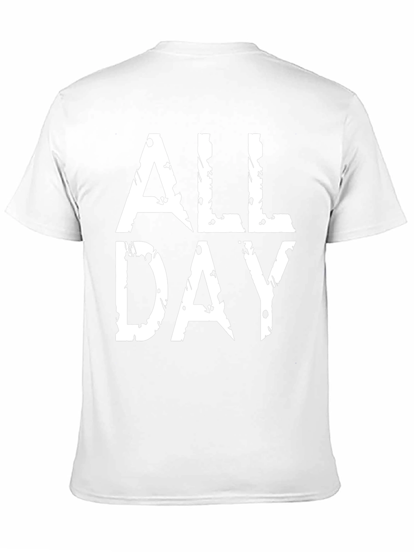 All Day Graphic Tee - Black Cotton Casual T-Shirt