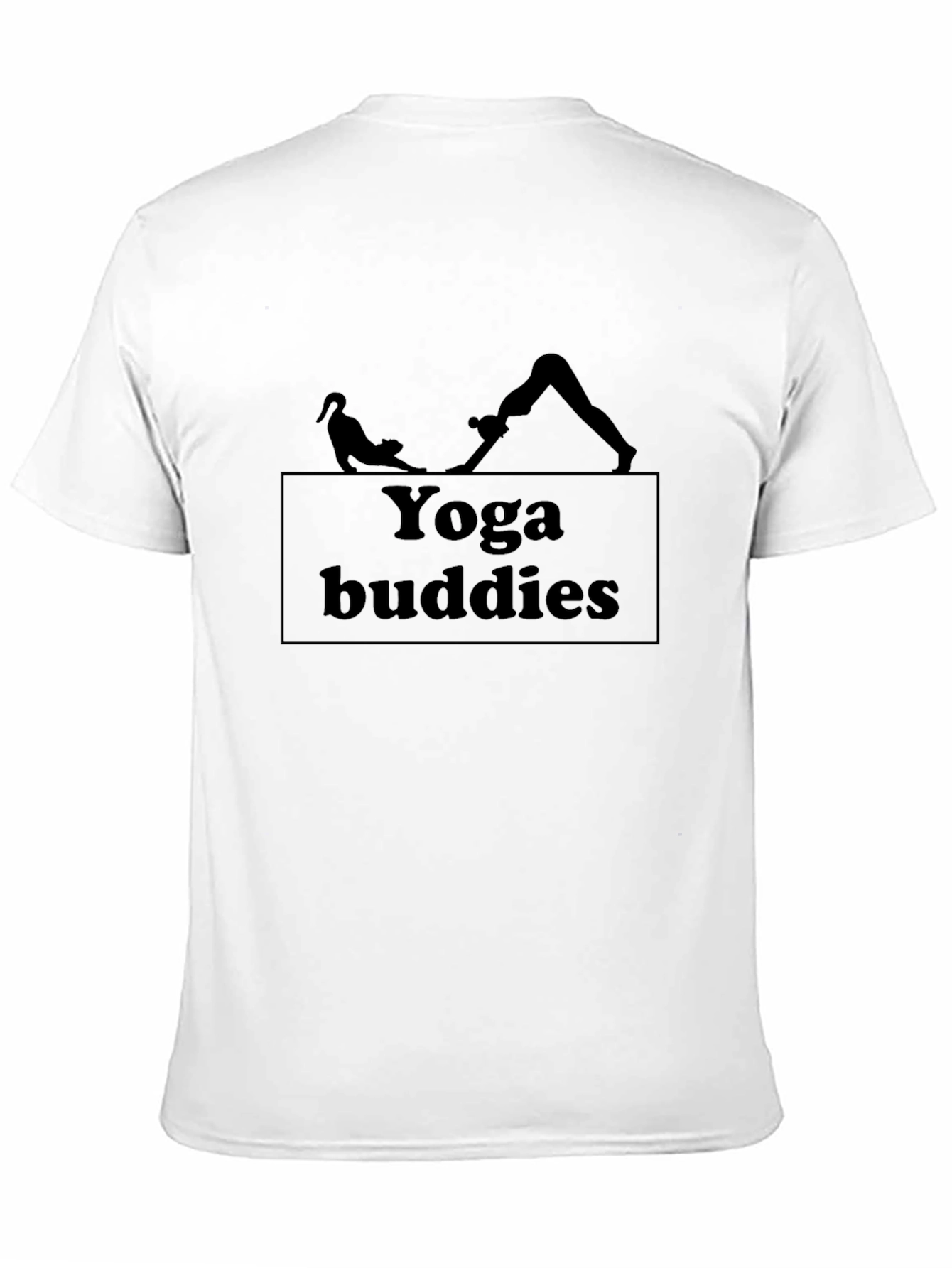 Yoga Buddies Graphic T-Shirt - Black
