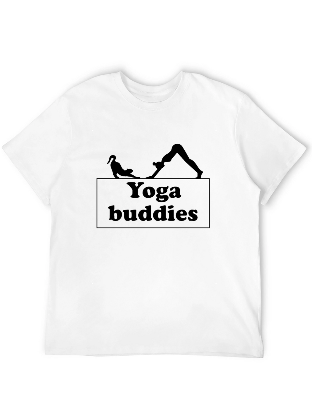 Yoga Buddies Graphic T-Shirt - Black