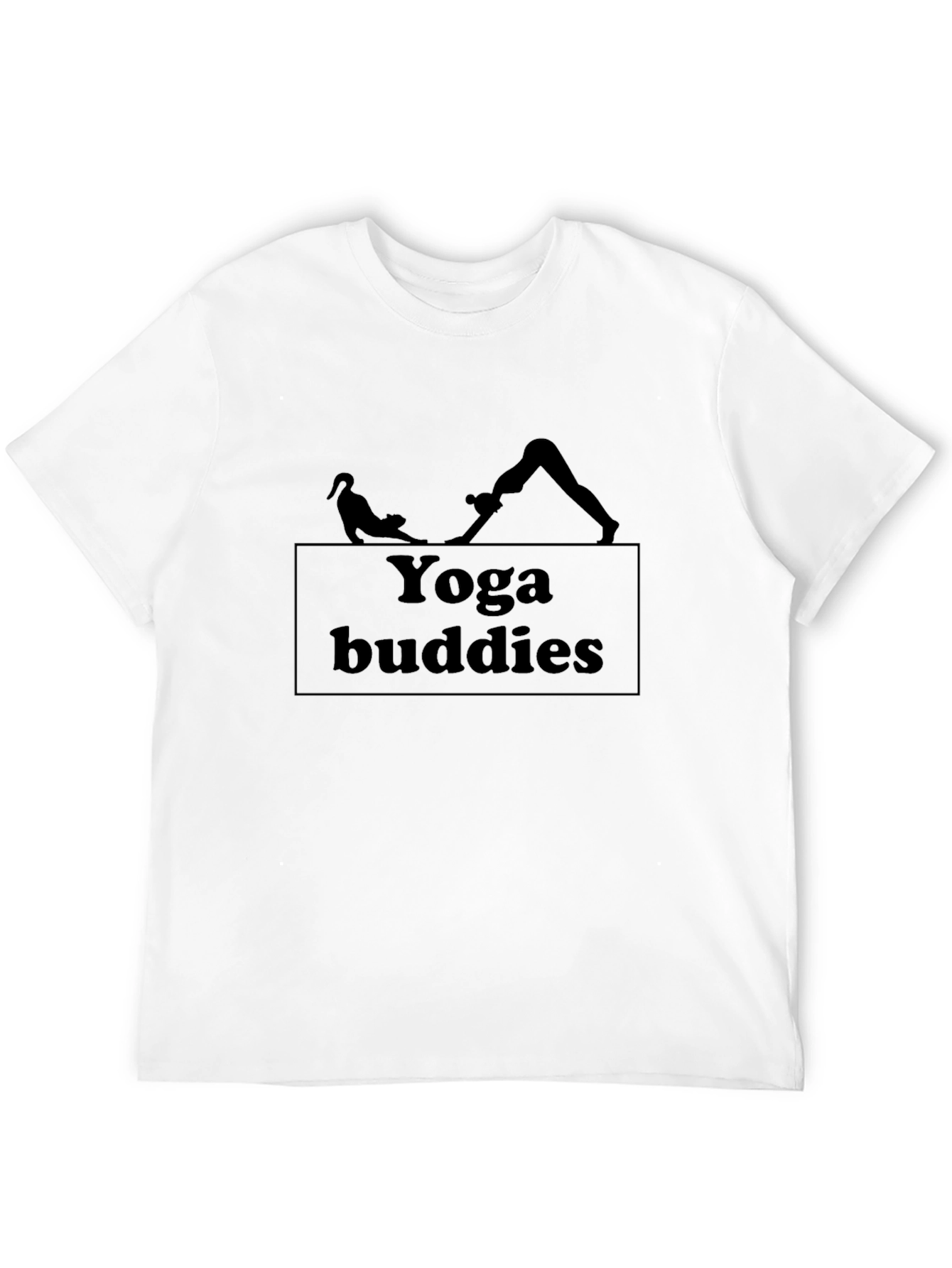 Yoga Buddies Graphic T-Shirt - Black