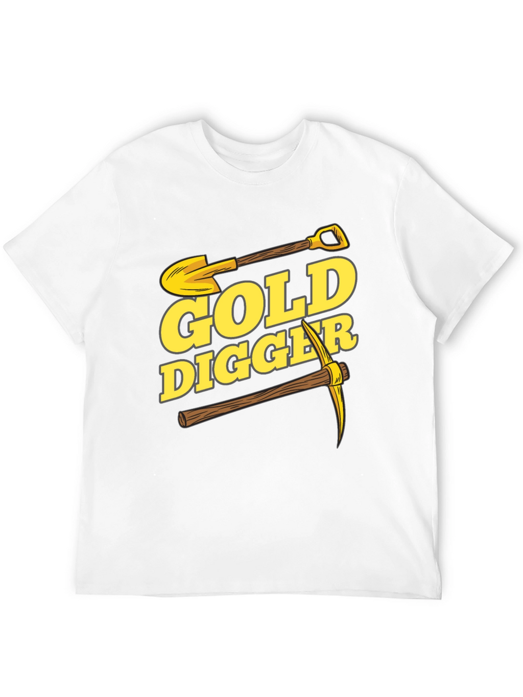 Gold Digger Graphic Tee - Black Cotton T-Shirt