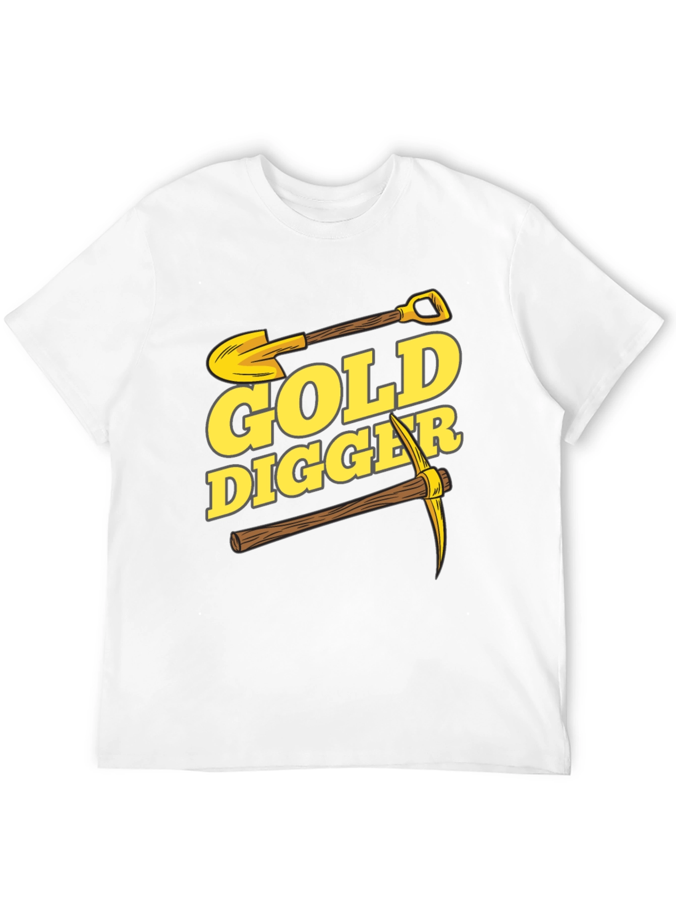 Gold Digger Graphic Tee - Black Cotton T-Shirt