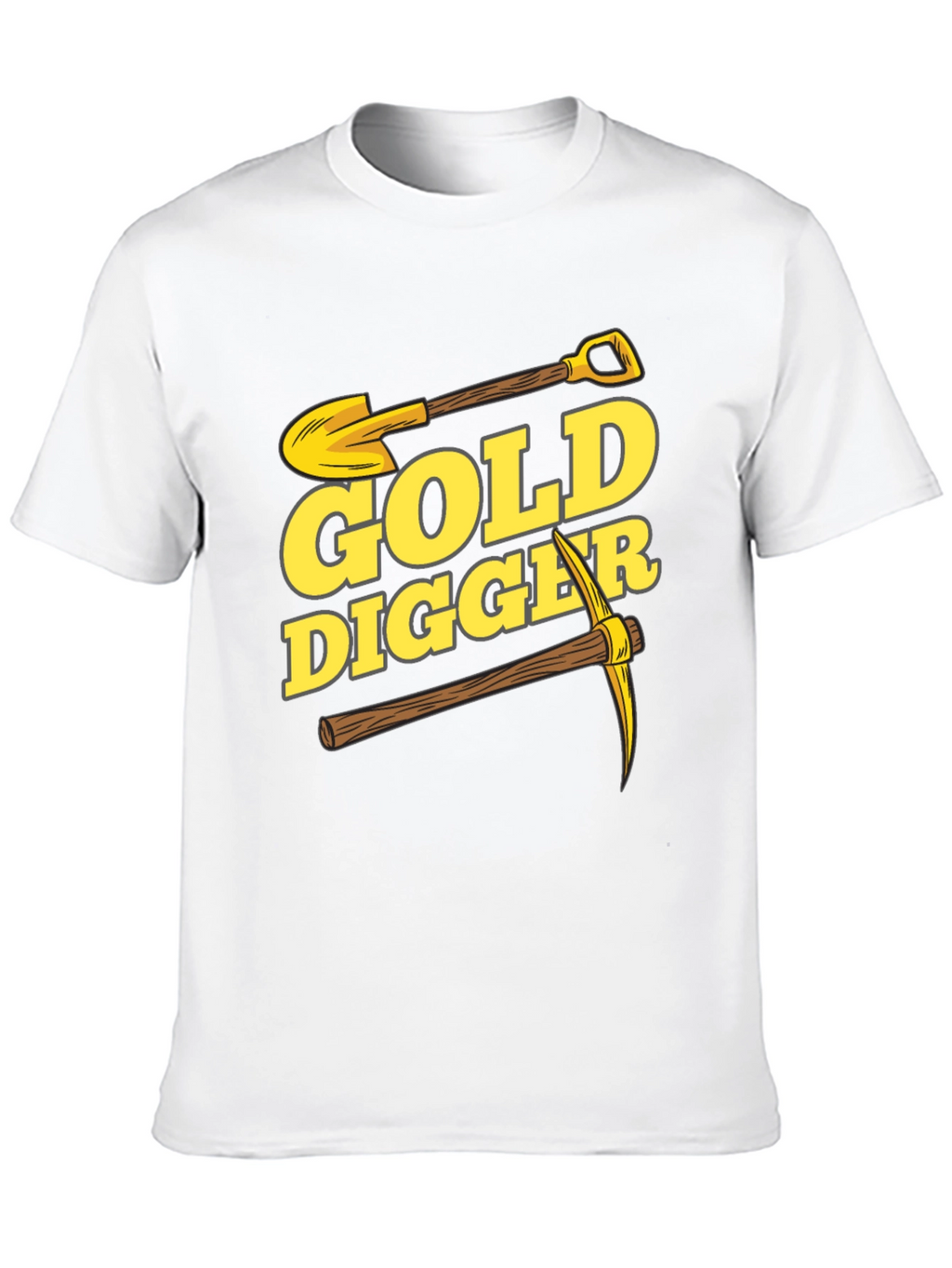 Gold Digger Graphic Tee - Black Cotton T-Shirt