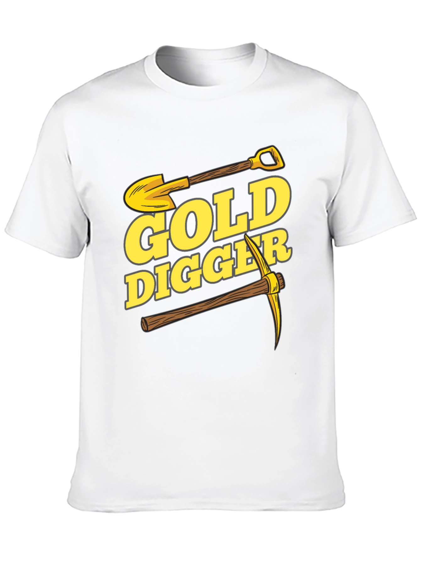 Gold Digger Graphic Tee - Black Cotton T-Shirt