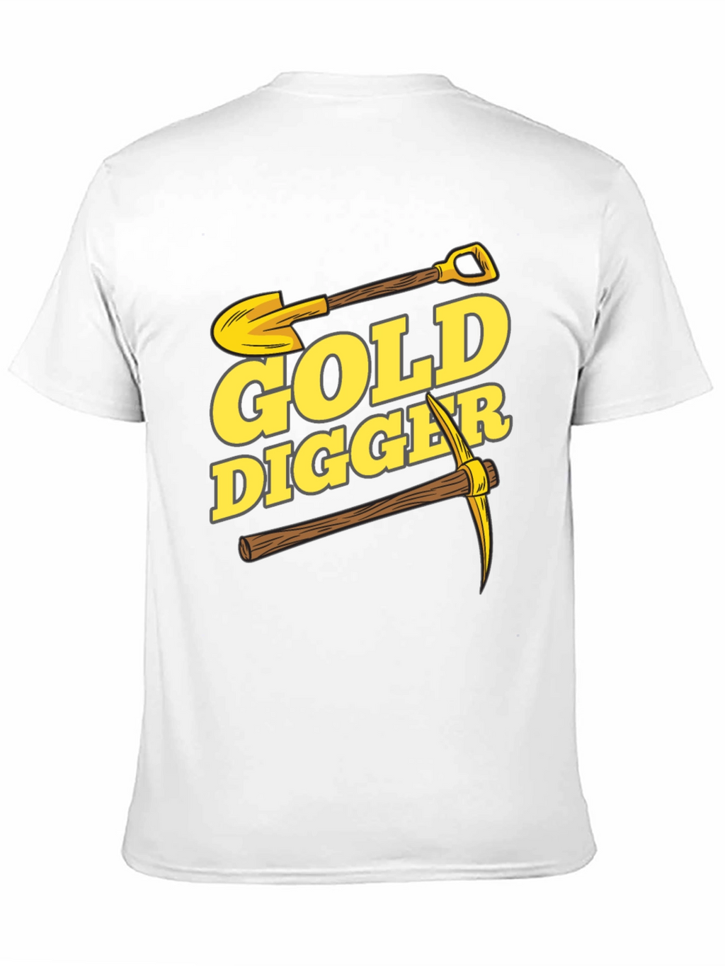 Gold Digger Graphic Tee - Black Cotton T-Shirt