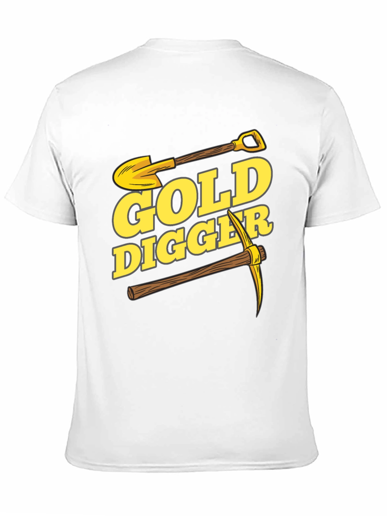 Gold Digger Graphic Tee - Black Cotton T-Shirt