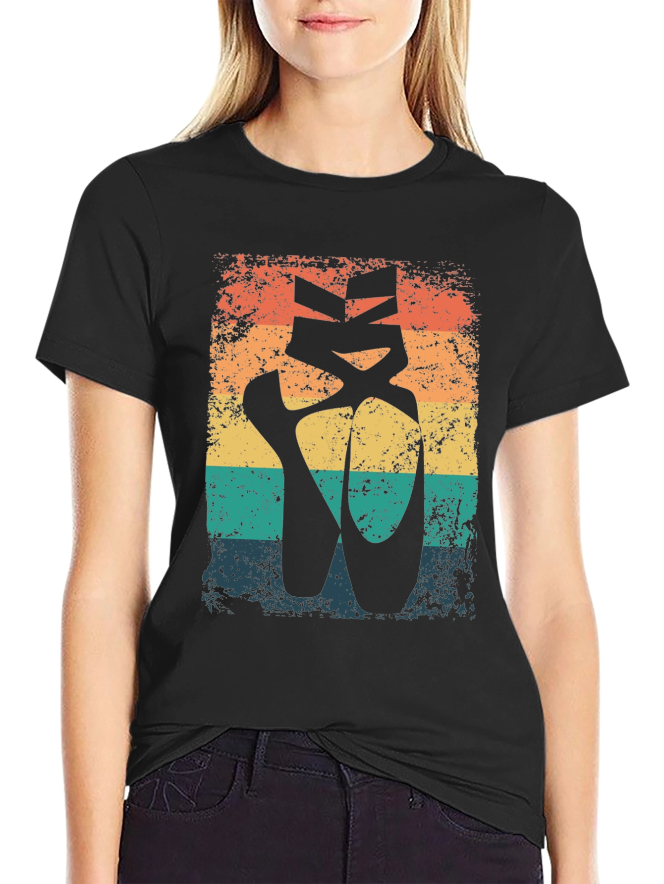 Vintage Ballet Pointe Shoes Graphic Tee
