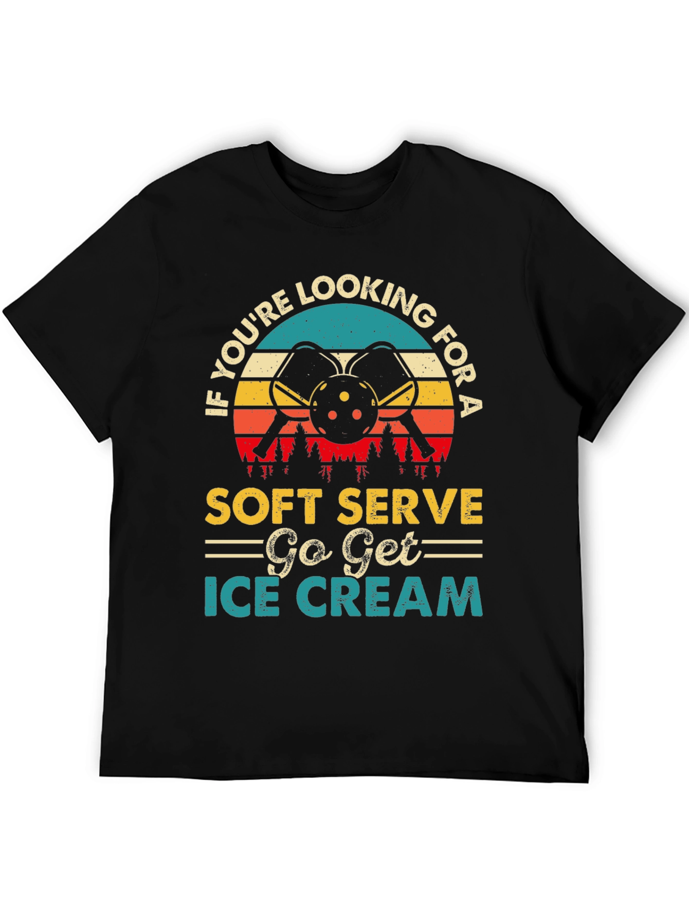 Soft Serve Ice Cream Pickleball T-Shirt