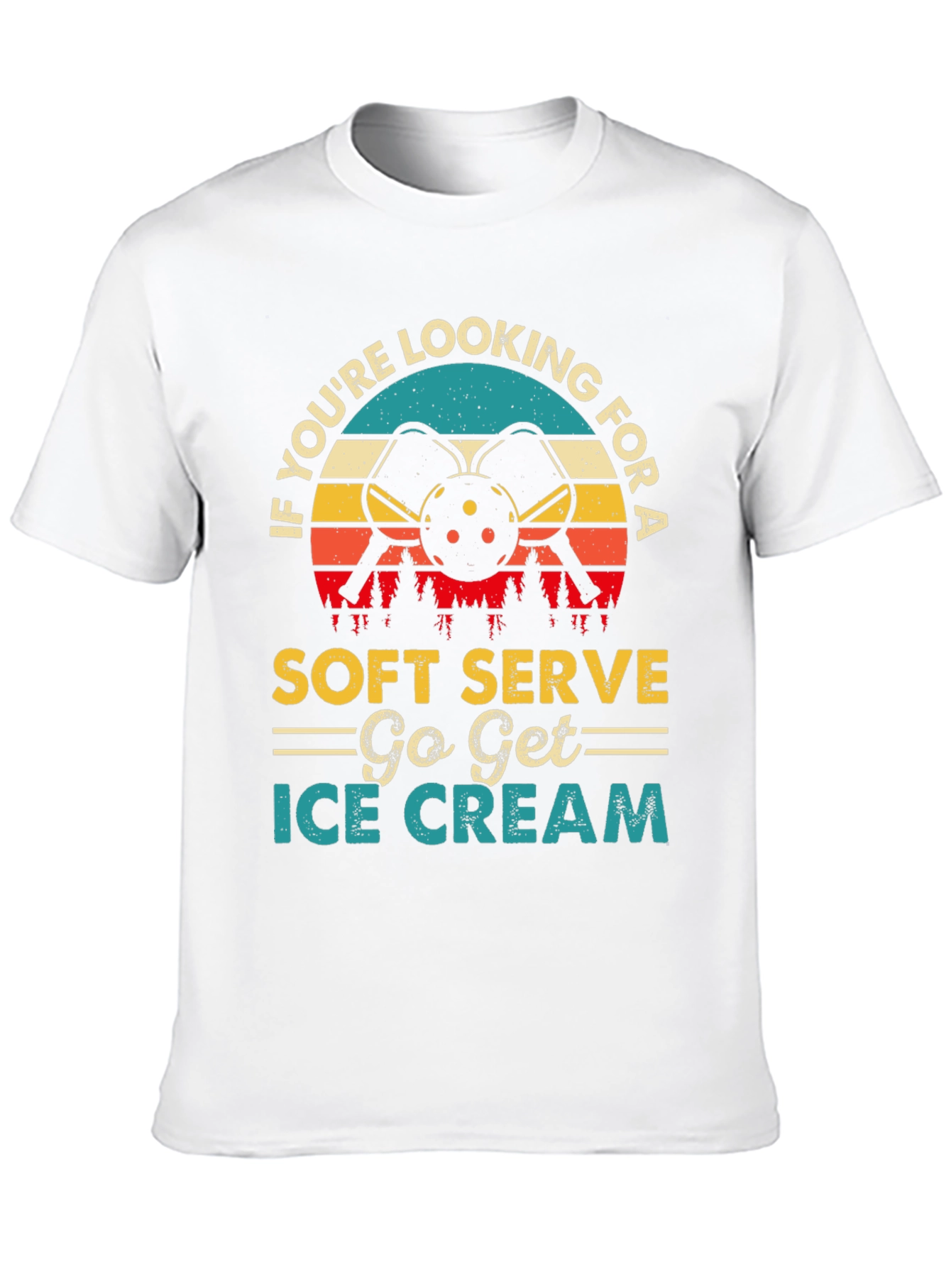 Soft Serve Ice Cream Pickleball T-Shirt
