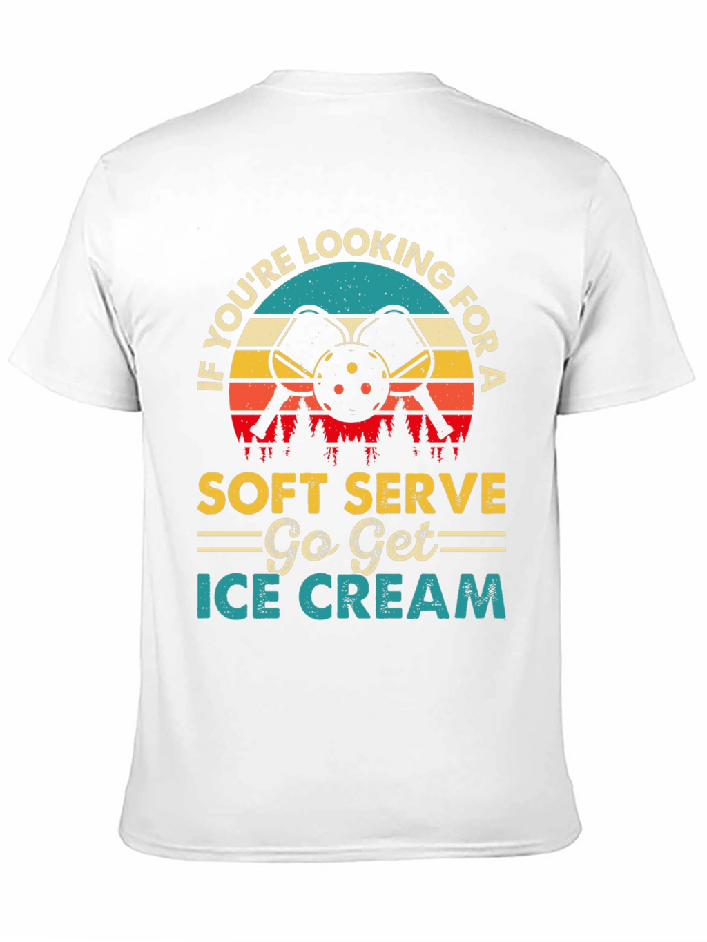 Soft Serve Ice Cream Pickleball T-Shirt