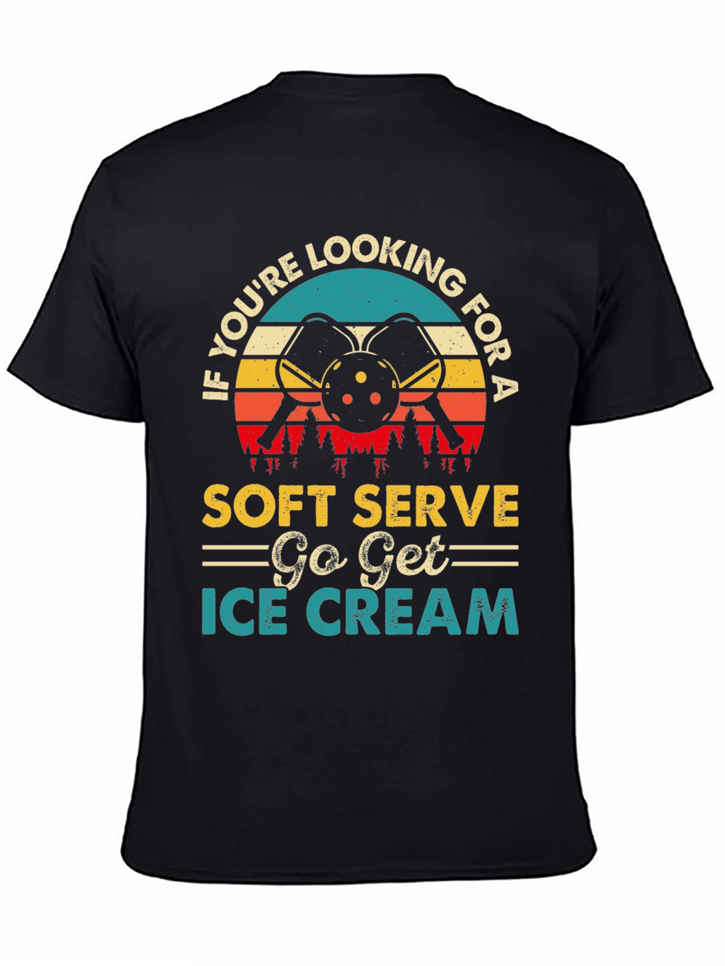 Soft Serve Ice Cream Pickleball T-Shirt